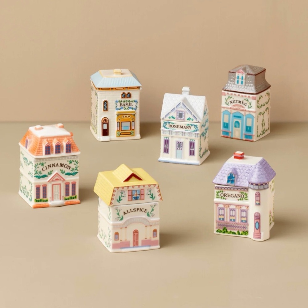 Lenox Spice Village 6-Piece “Garden District” Set #1 - 2025 - New in Box!